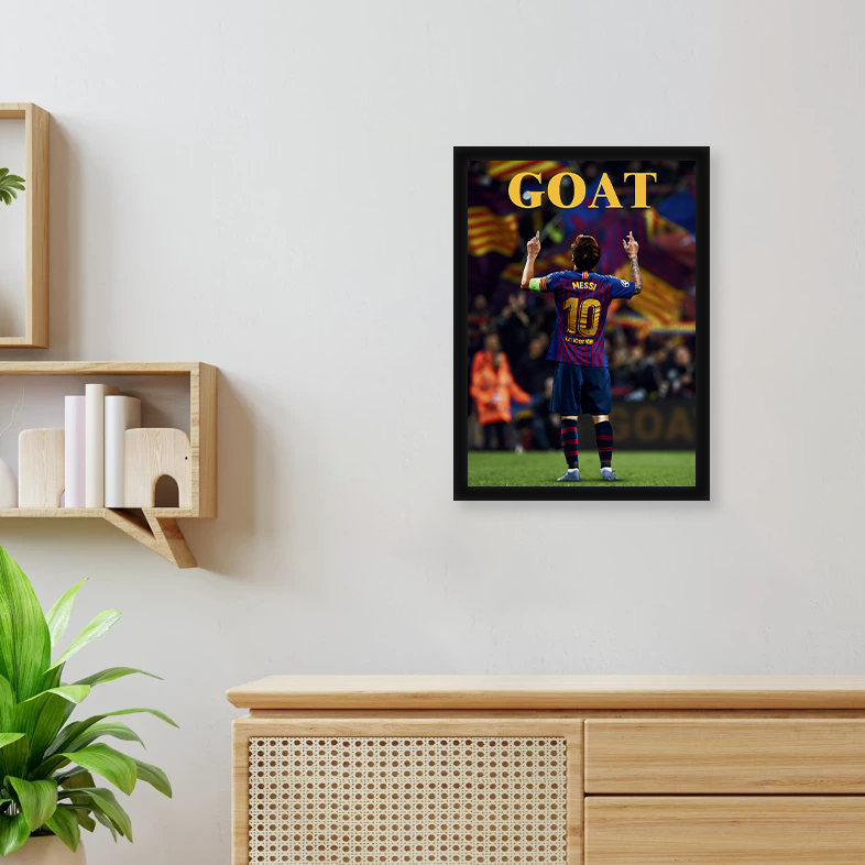 GOAT A4 Framed Poster