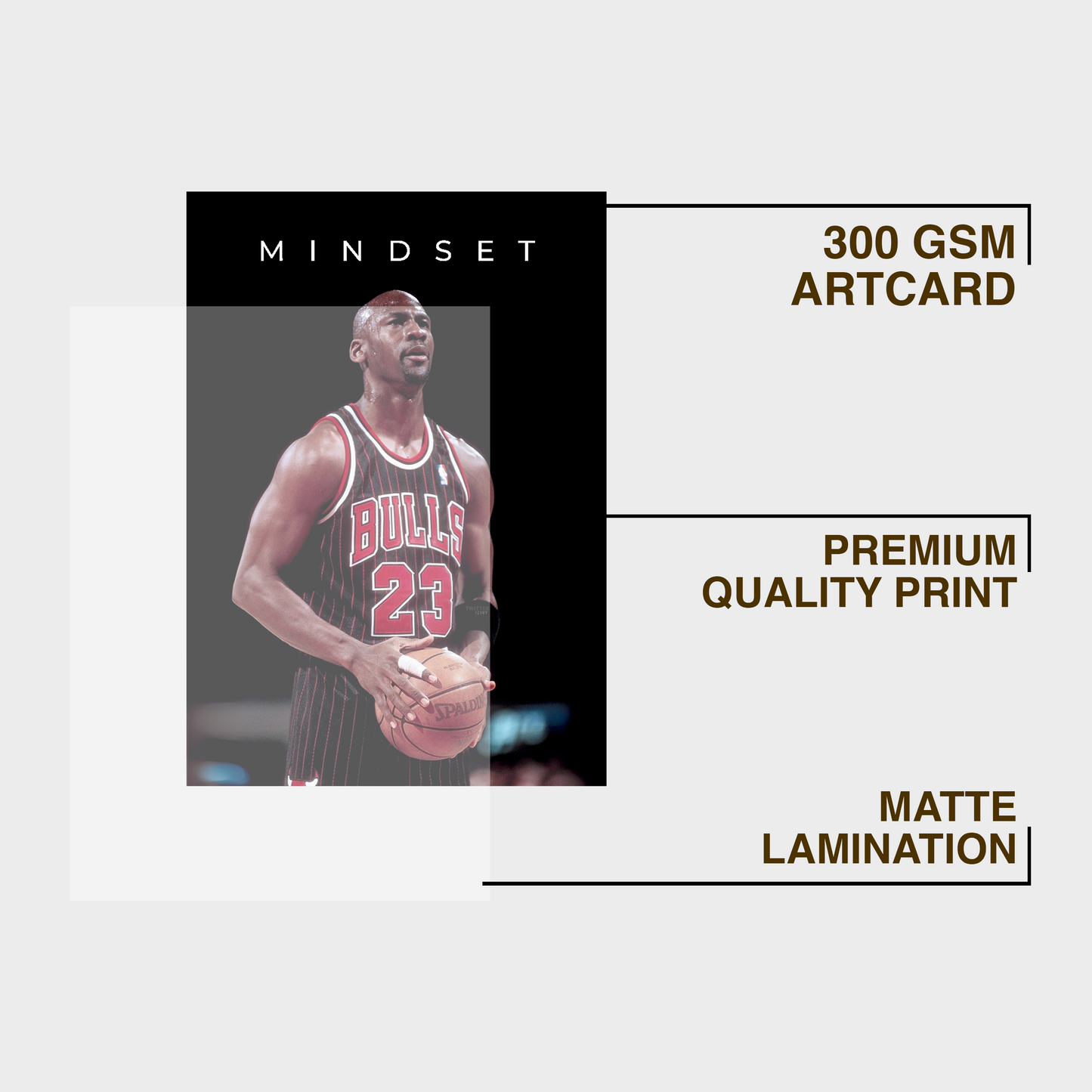 Michael Jordan Mindest Motivational A4 Framed Poster