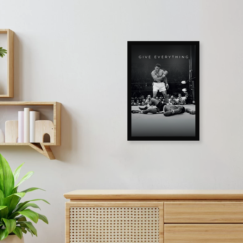 Give Everything A4 Framed Poster