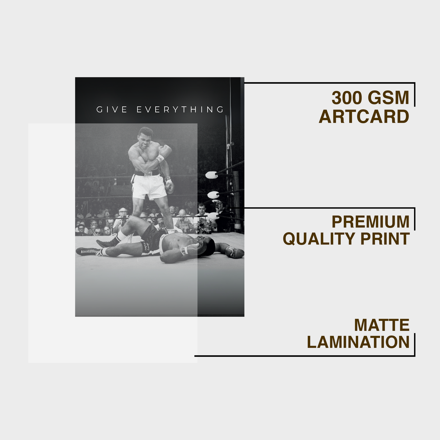 Give Everything A4 Framed Poster