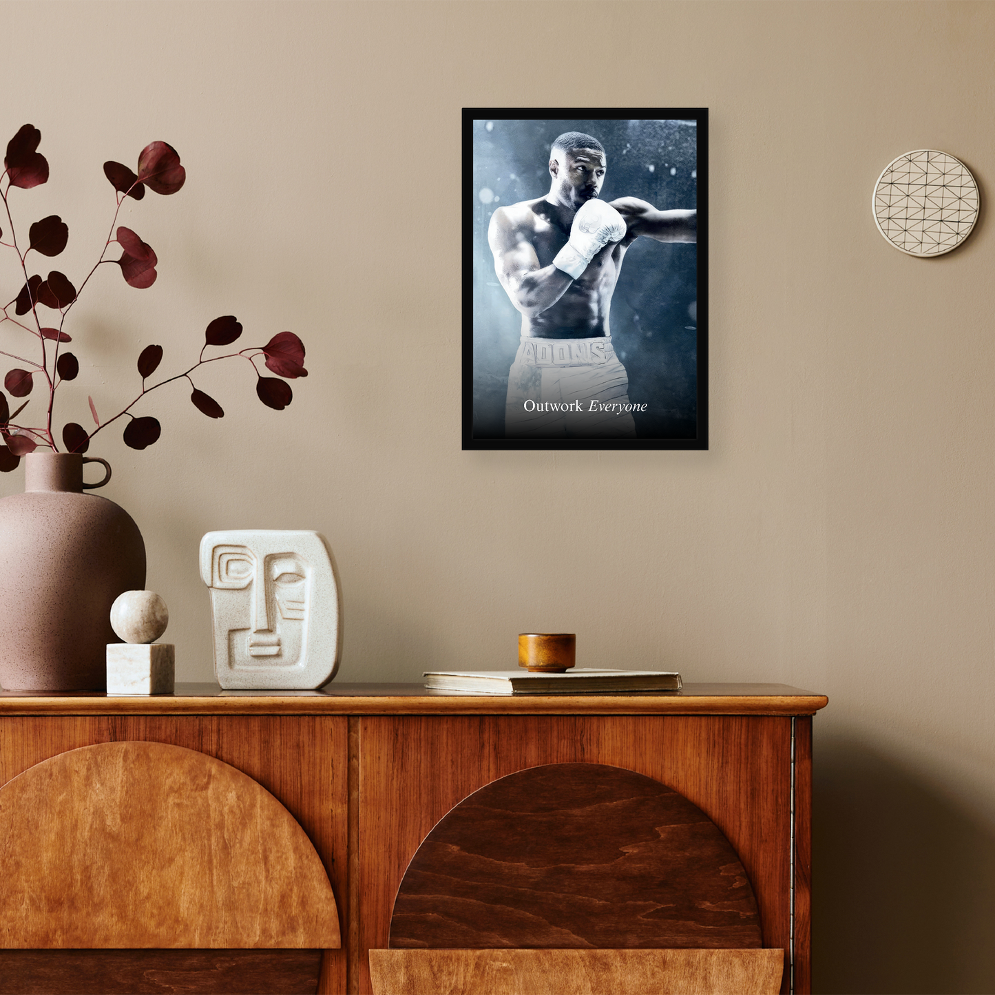 Outwork Everyone Motivational A4 Framed Poster