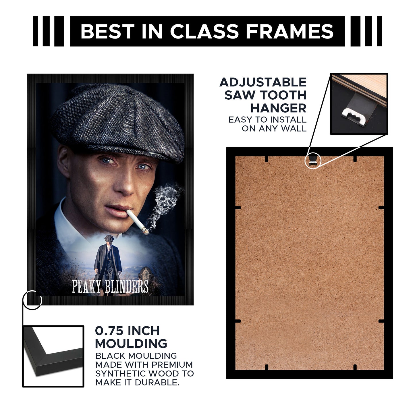 Thomas Shelby Peaky Blinders A4 Framed Posters