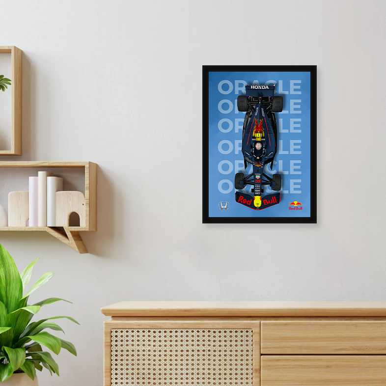 Redbull F1 A4 Wall Poster Framed