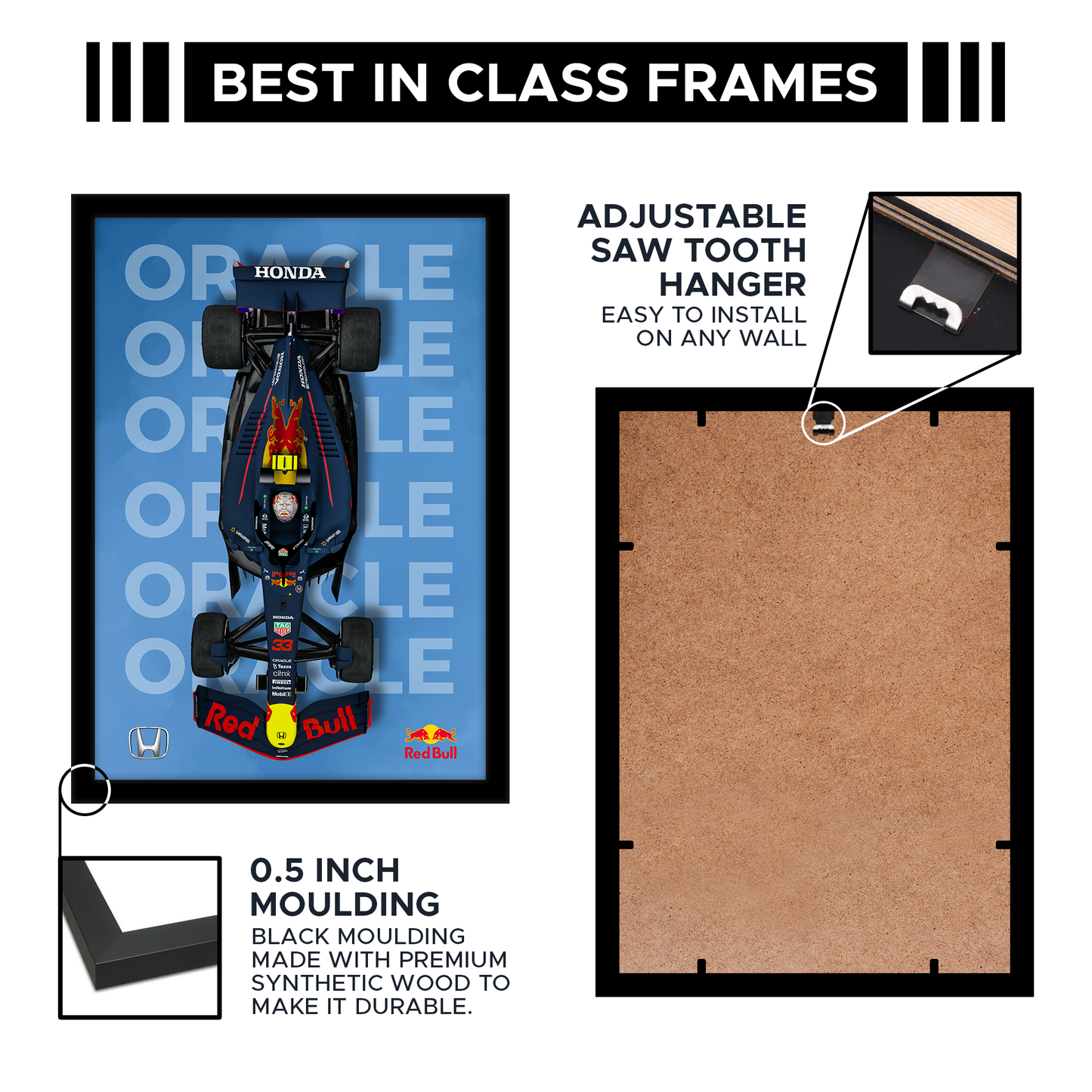 Redbull F1 A4 Wall Poster Framed