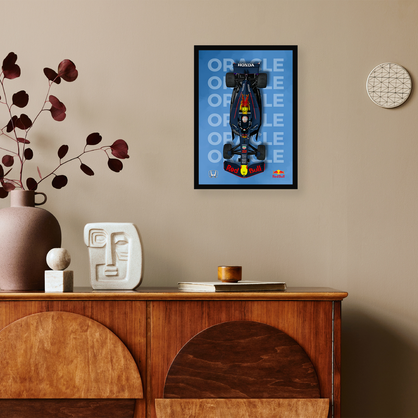 Redbull F1 A4 Wall Poster Framed