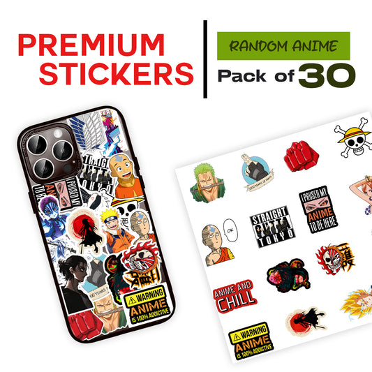 Random Anime Mobile Stickers Pack of 30