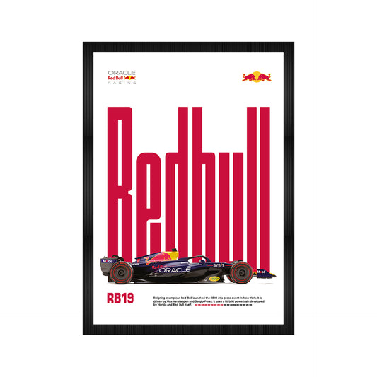 F1 Redbull Car A4 Framed Poster