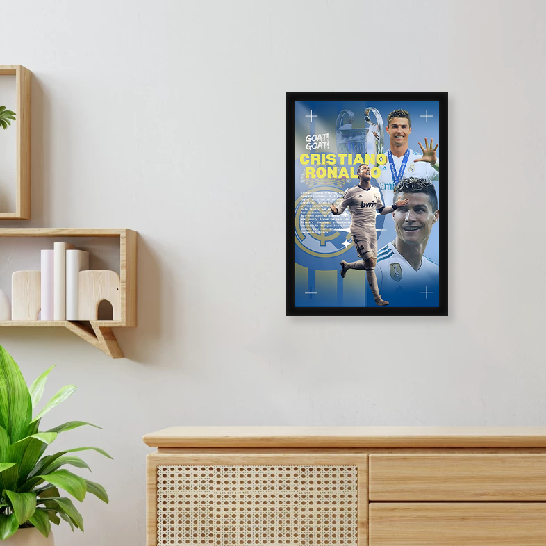 CR7 A4 Framed Poster