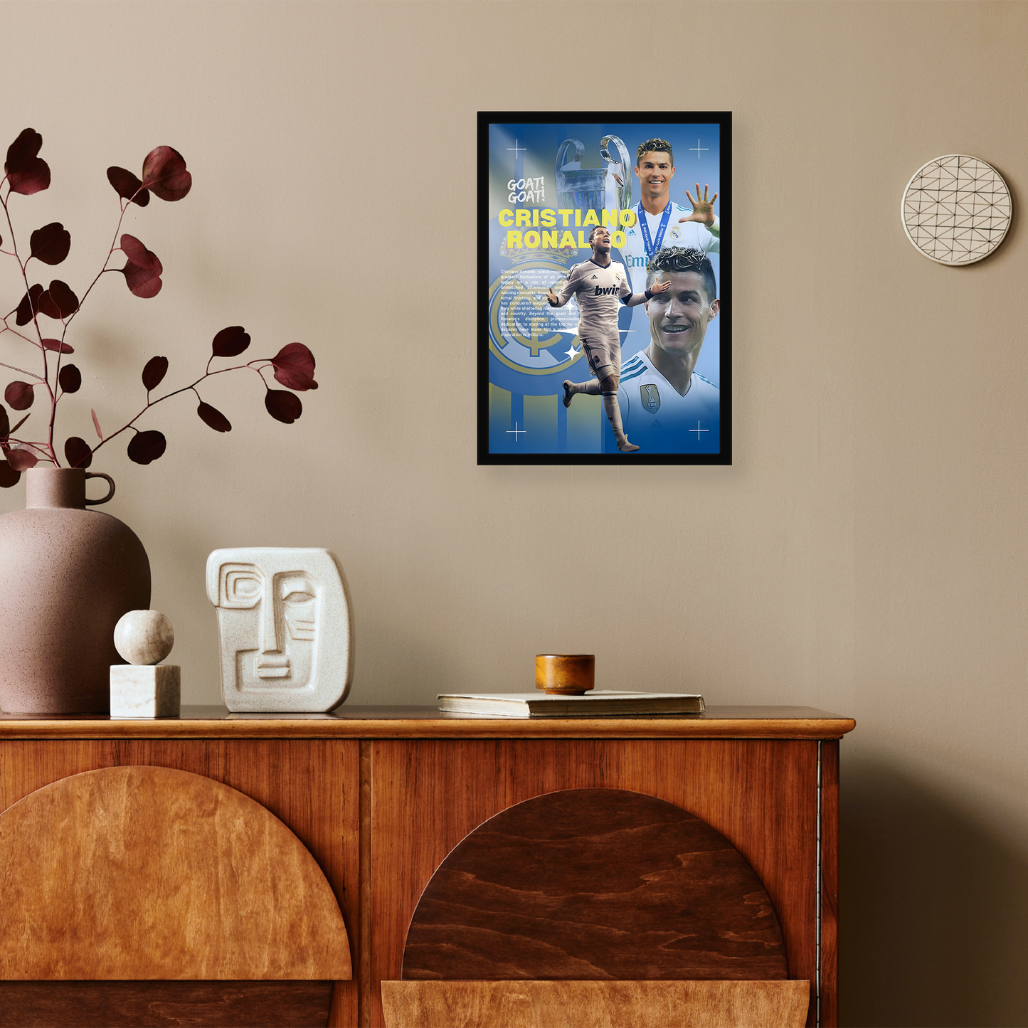 CR7 A4 Framed Poster