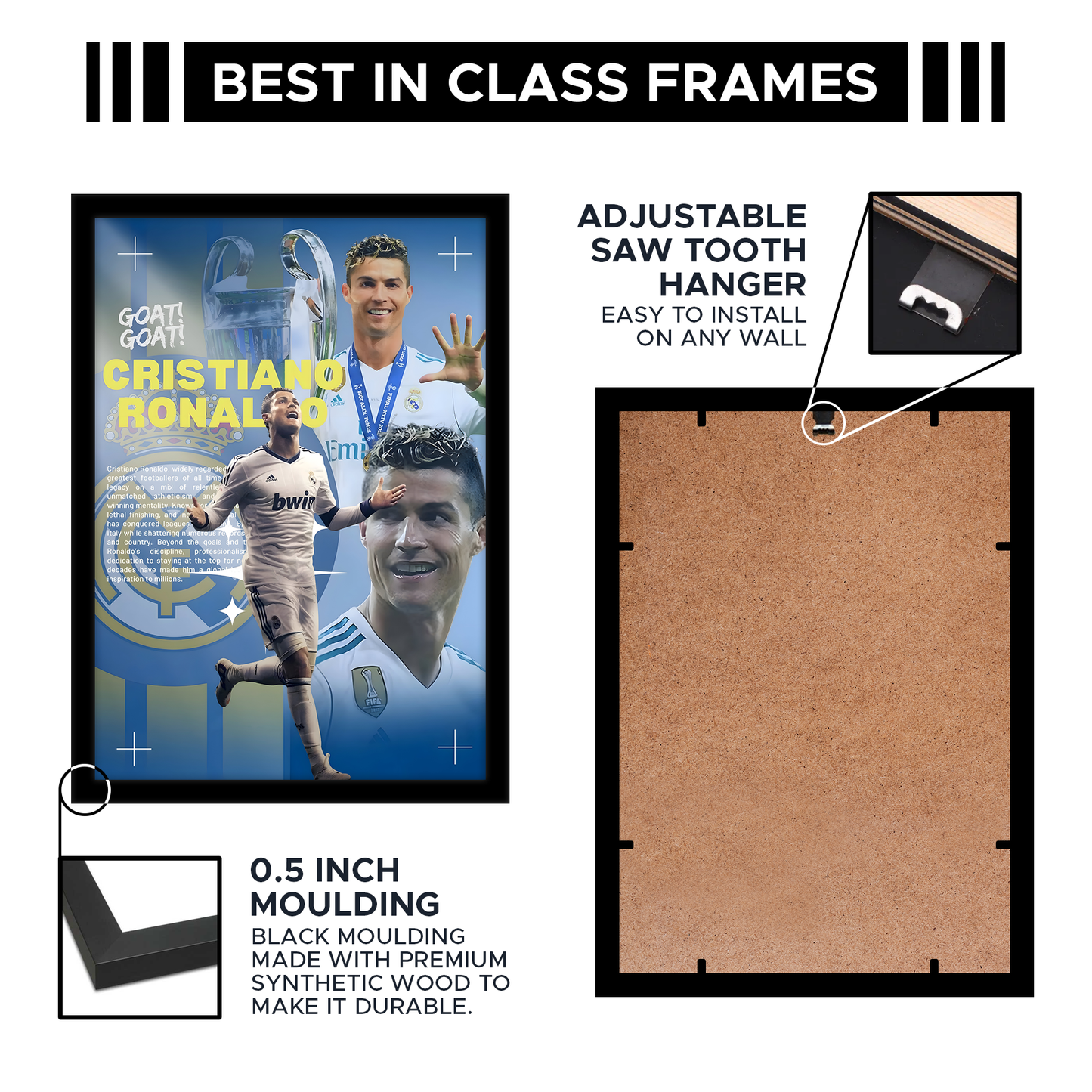 CR7 A4 Framed Poster