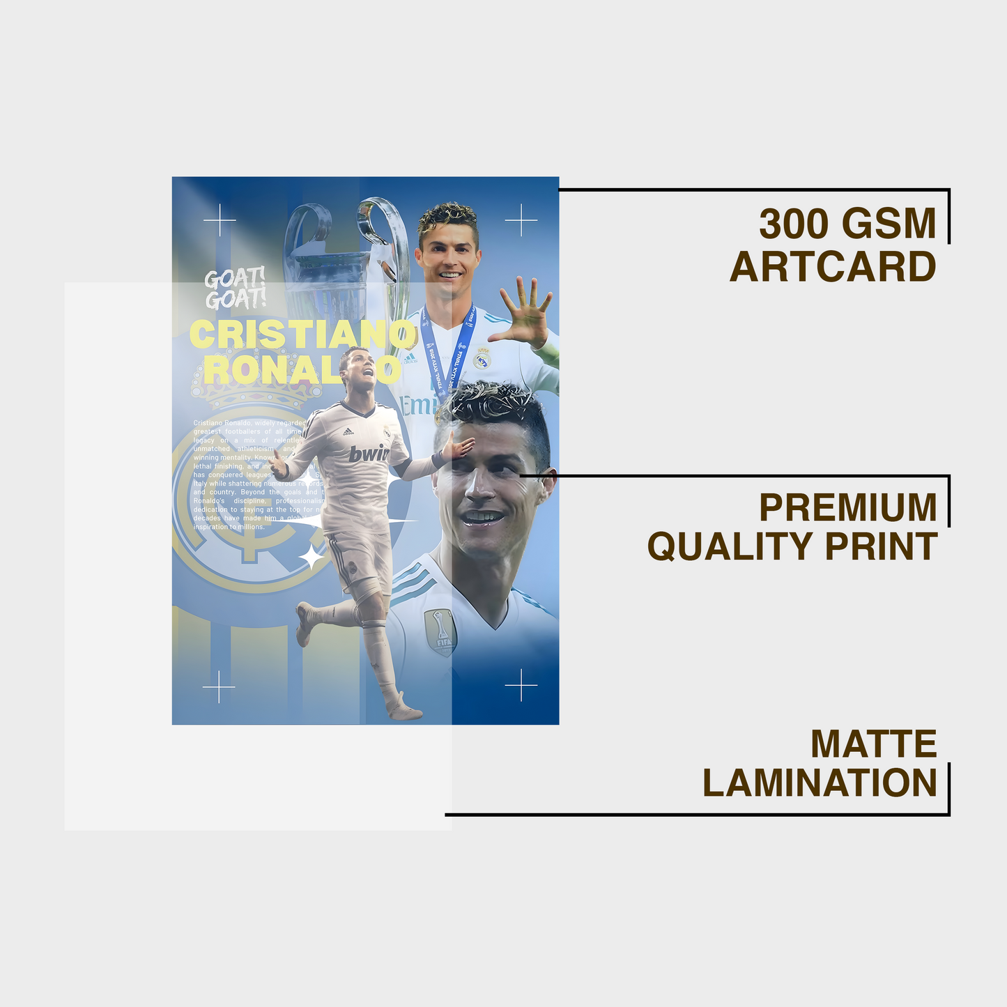 CR7 A4 Framed Poster