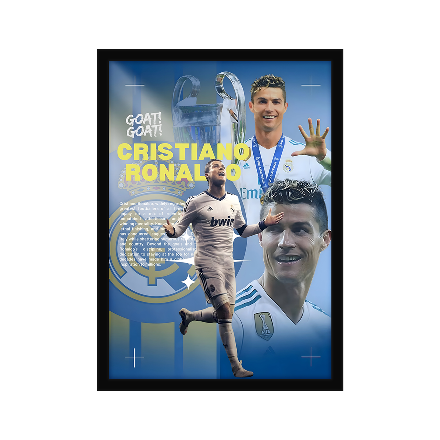 CR7 A4 Framed Poster