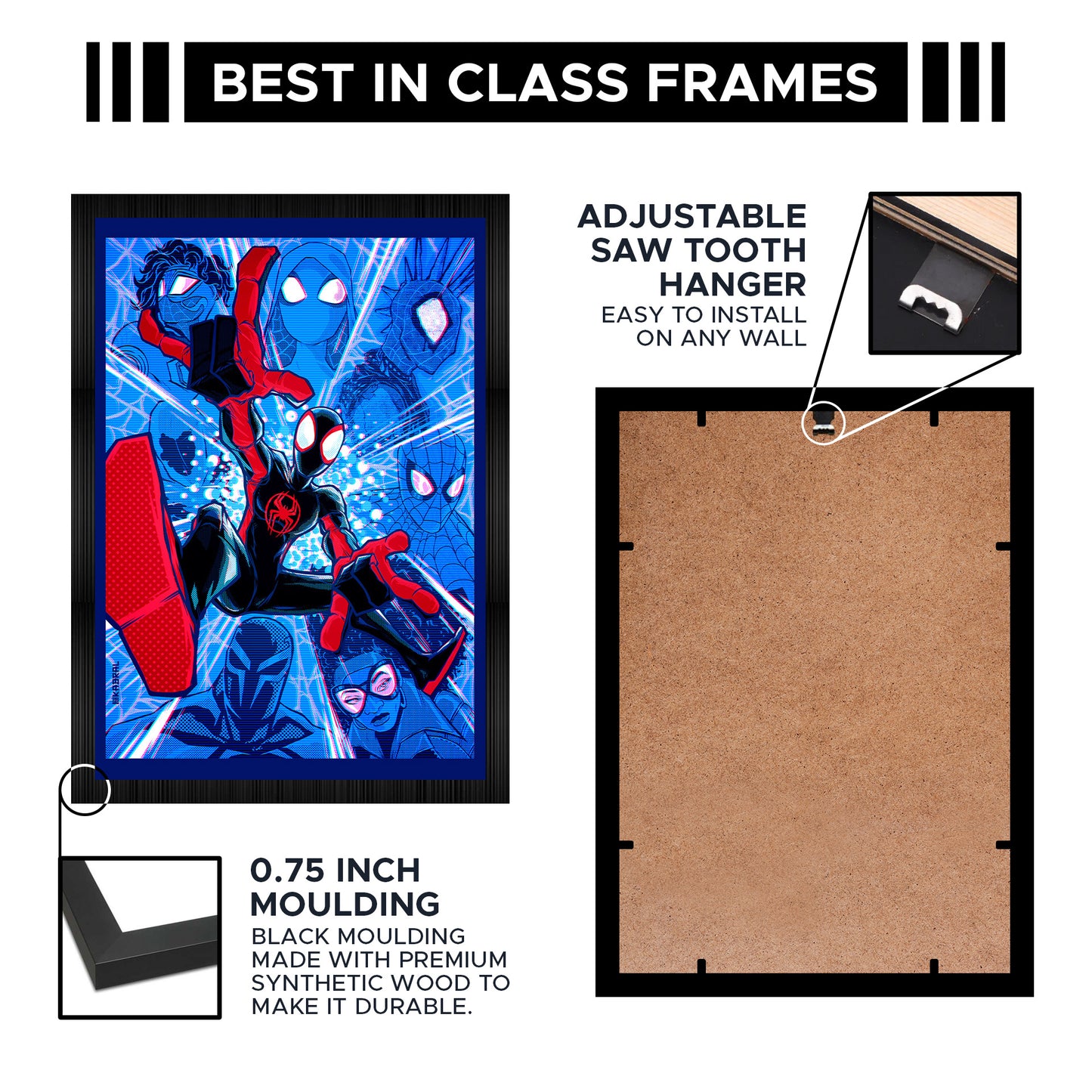 Spidy Superman A4 Framed Posters