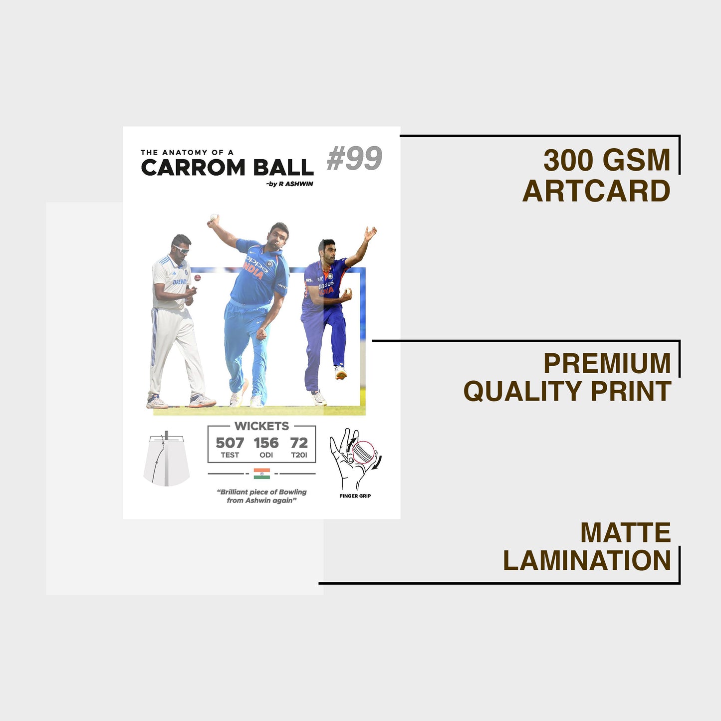 The Anatomy of Carrom Ball A4 Wall Poster Framed