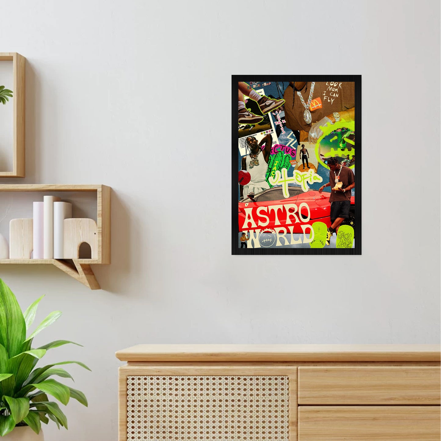 Travis Scott Astroworld Aesthetic A4 Framed Posters