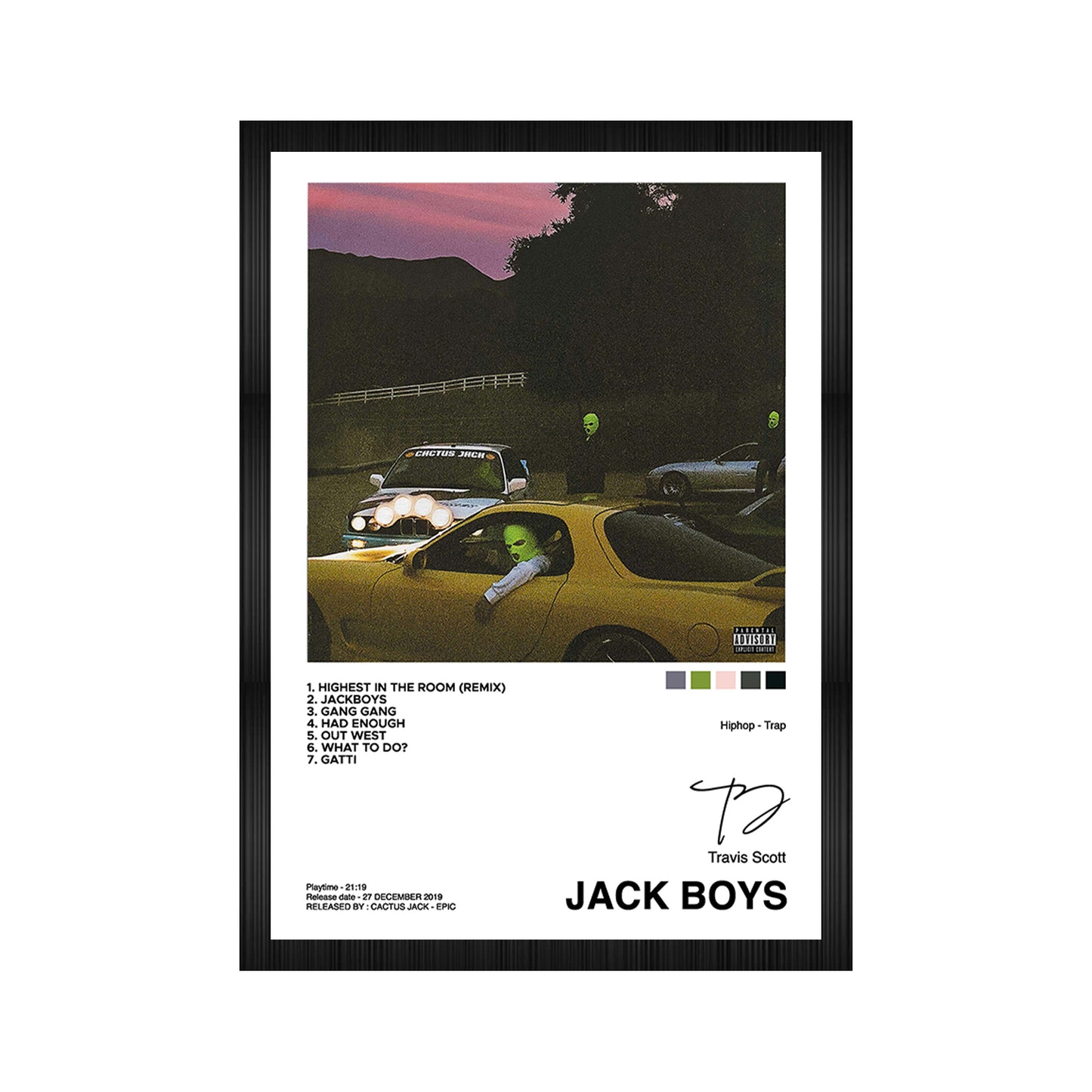 Travis Scott Jack Boys A4 Framed Posters