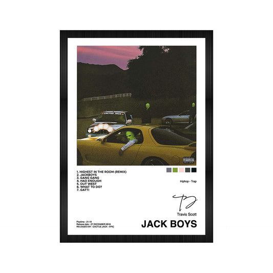 Travis Scott Jack Boys A4 Framed Posters