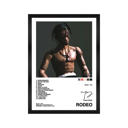 Travis Scott Rodeo Album Art A4 Framed Poster