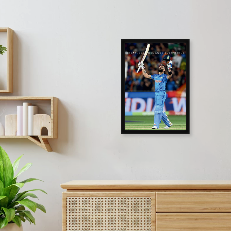 Greatness demands A4 Framed Poster