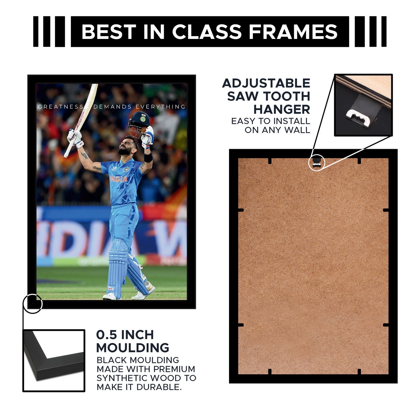 Greatness demands A4 Framed Poster