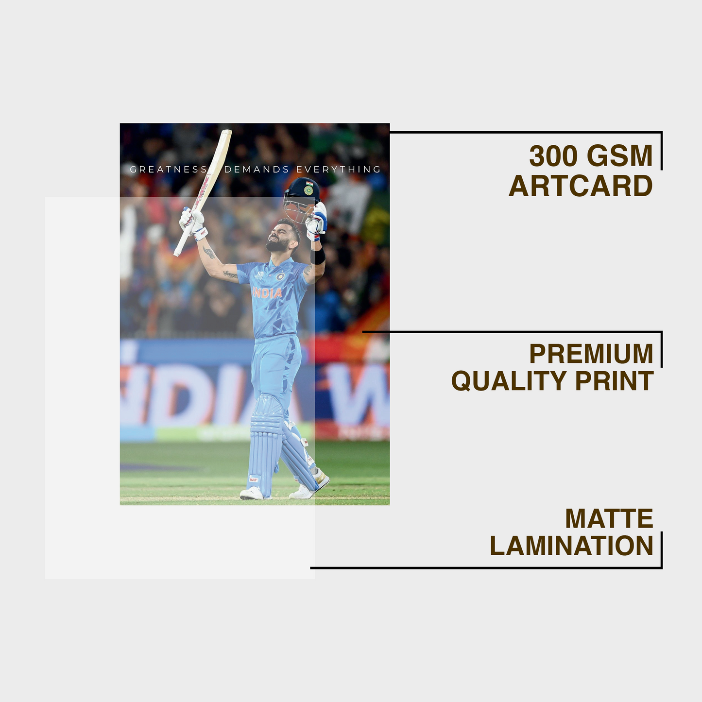 Greatness demands A4 Framed Poster