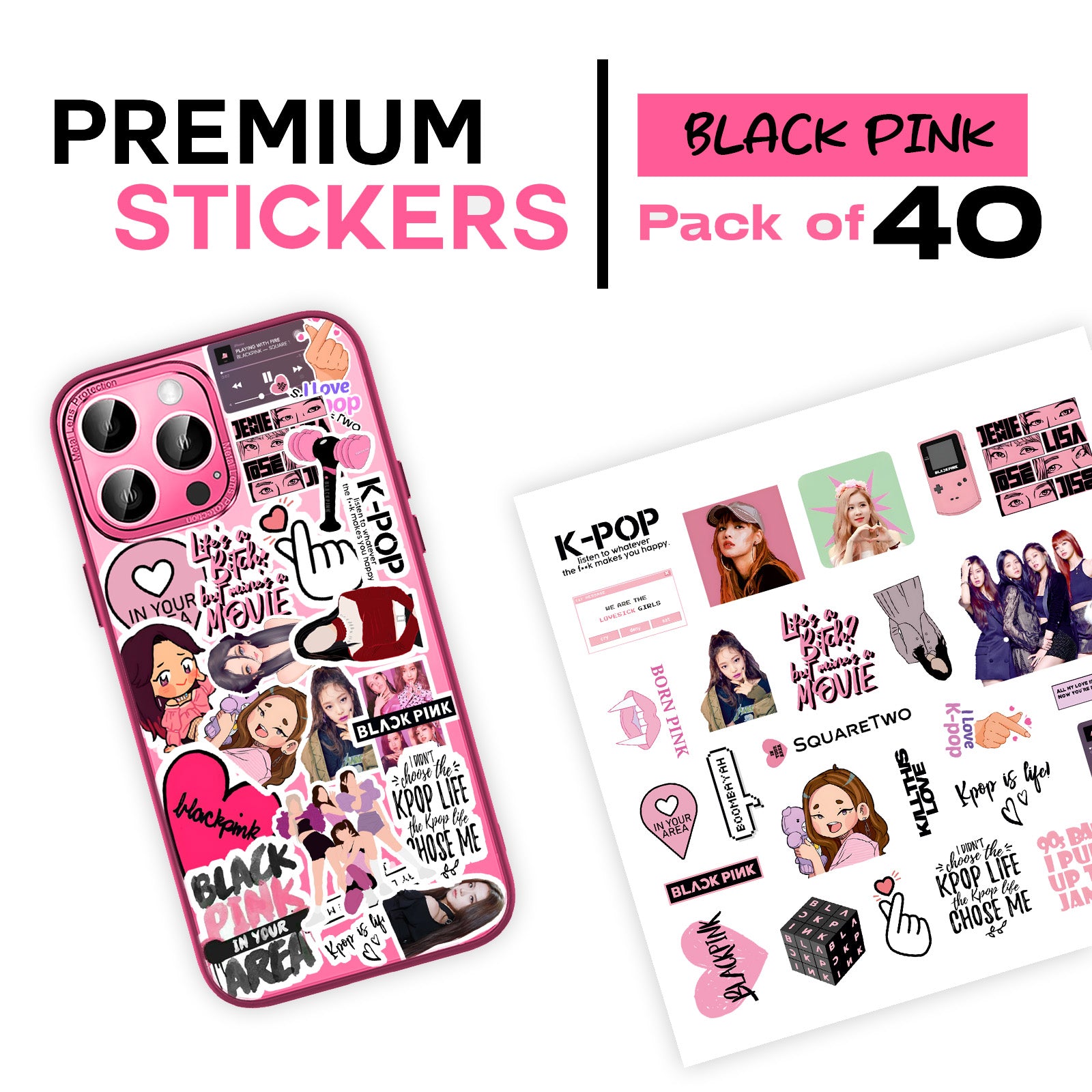 Blackpink Mobile Stickers Pack of 40 Stickerly