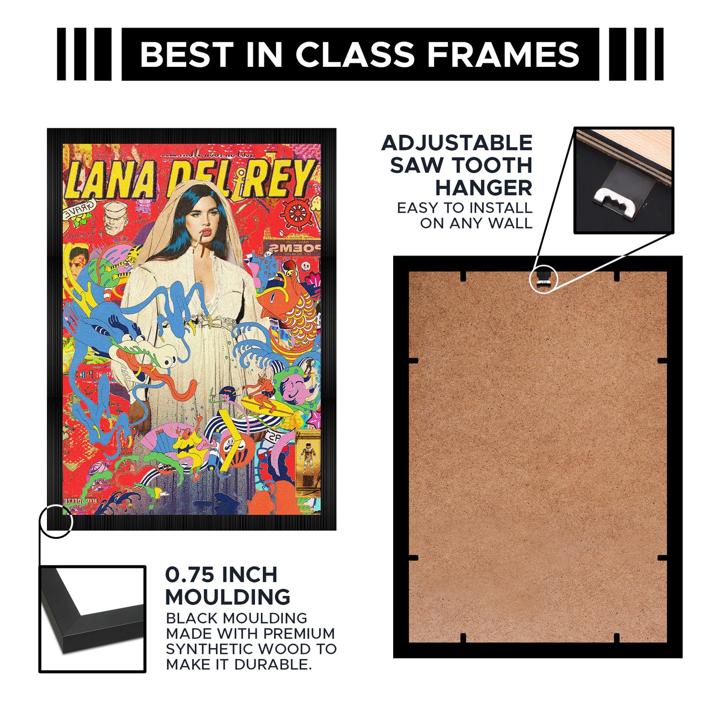 Lana Del Rey Aesthetic A4 Framed Posters