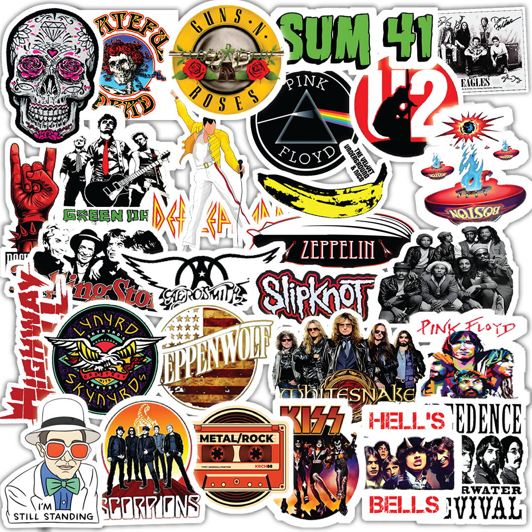 Rockband Mobile Stickers Pack of 30 – Stickerly