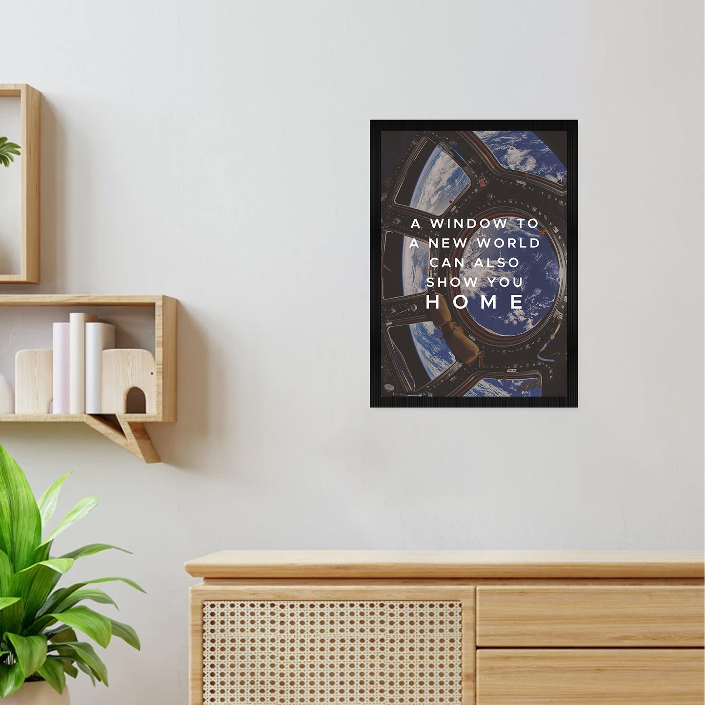 Space Quote A4 Framed Posters