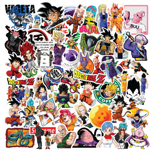 Dragon Ball Z Edition Laptop Sticker Pack of 50