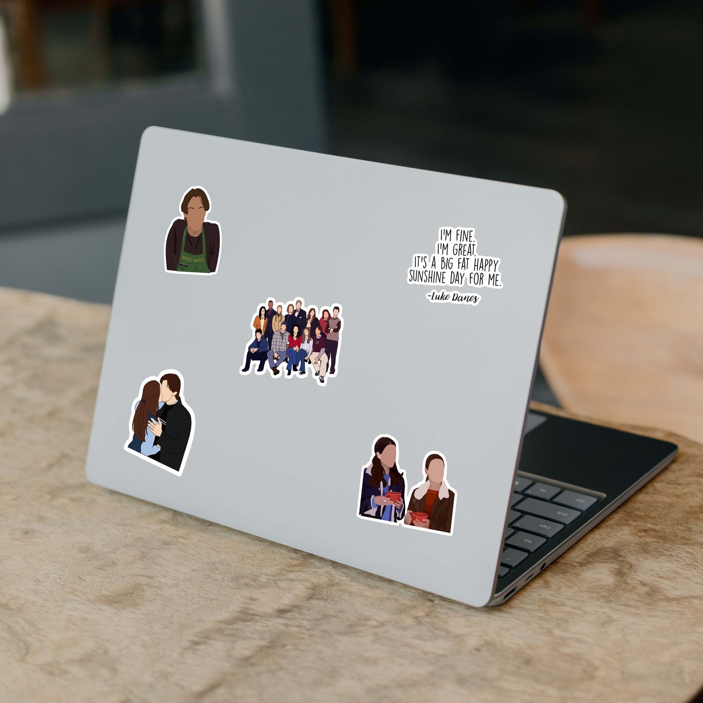 Gilmore Girls TV Series Laptop Vinyl Stickers Pack of 57