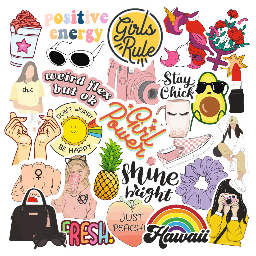 Kawaii Girls Edition Sticker Pack Of 53 – Stickerly