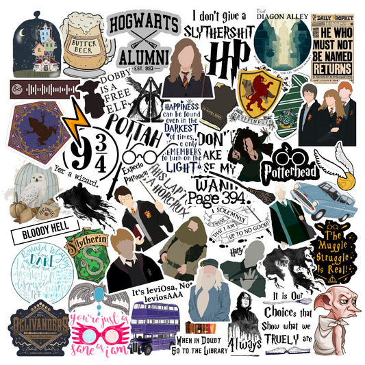 Harry Potter Edition Laptop Sticker Pack Of 57