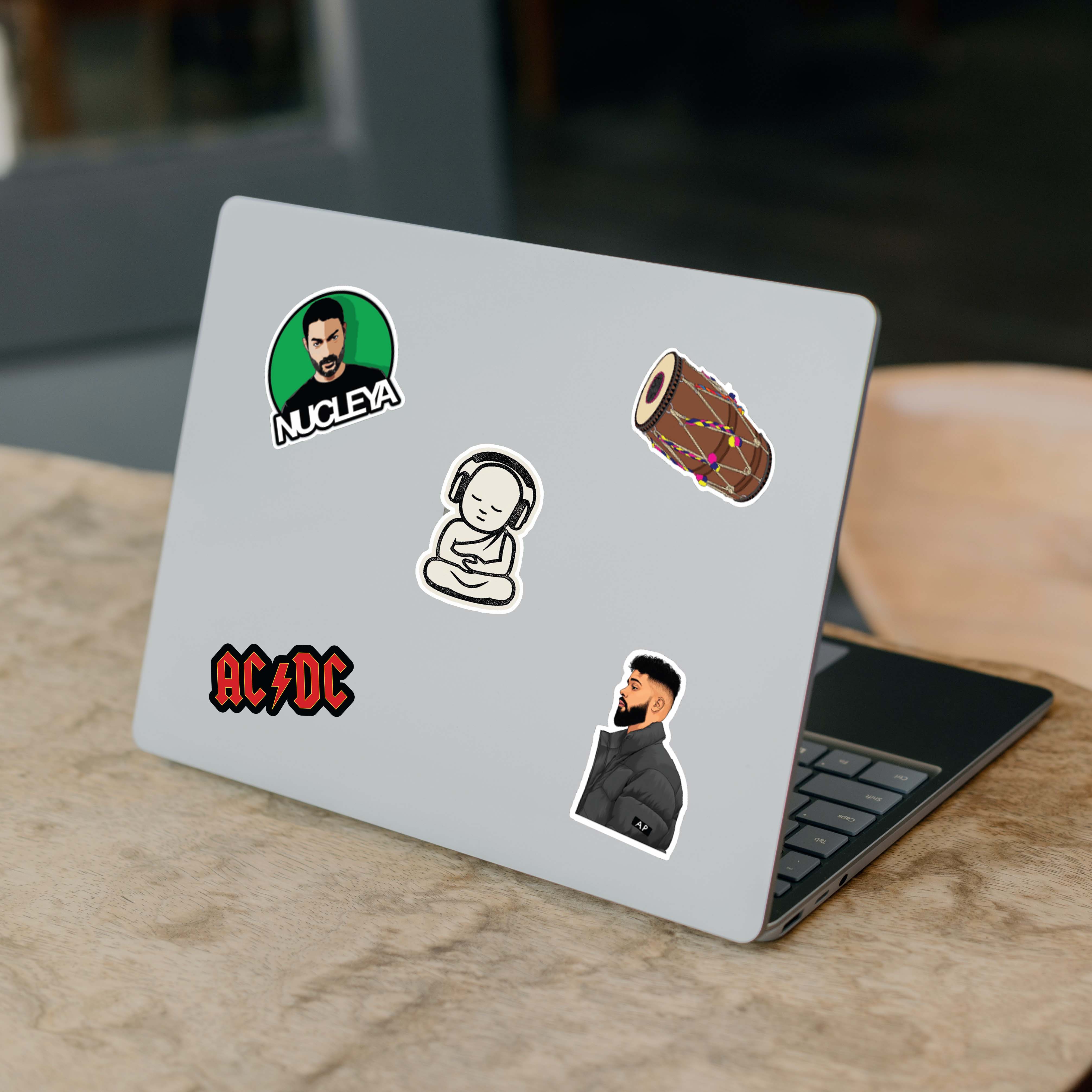 Mix Music Artist Laptop Sticker Pack Of 58 – Stickerly