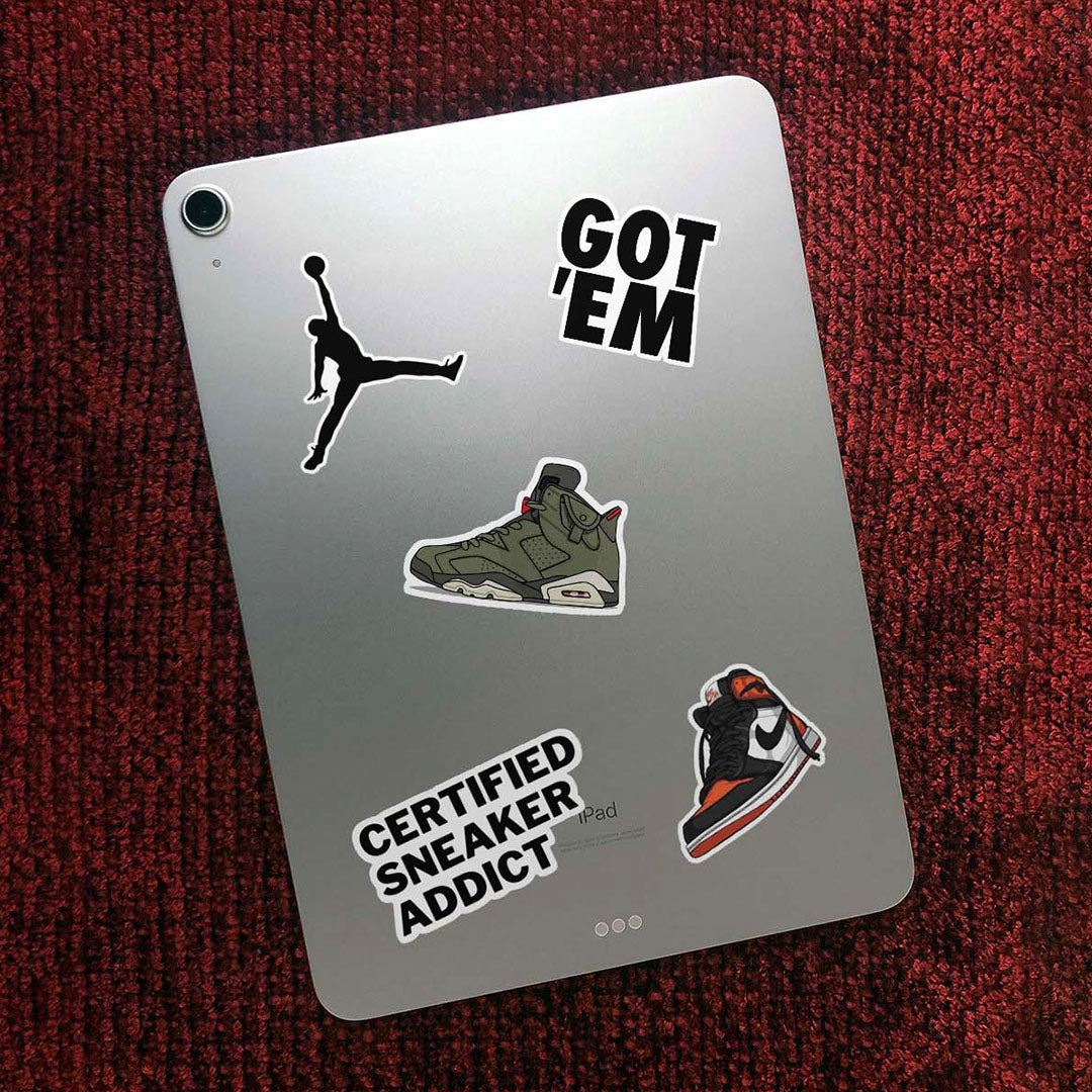 Aesthetic Sneakerhead Edition Laptop Sticker Pack of 35 – Stickerly