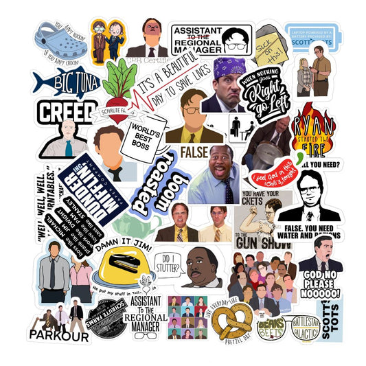 The Office Tv Show Laptop Sticker Pack Of 58