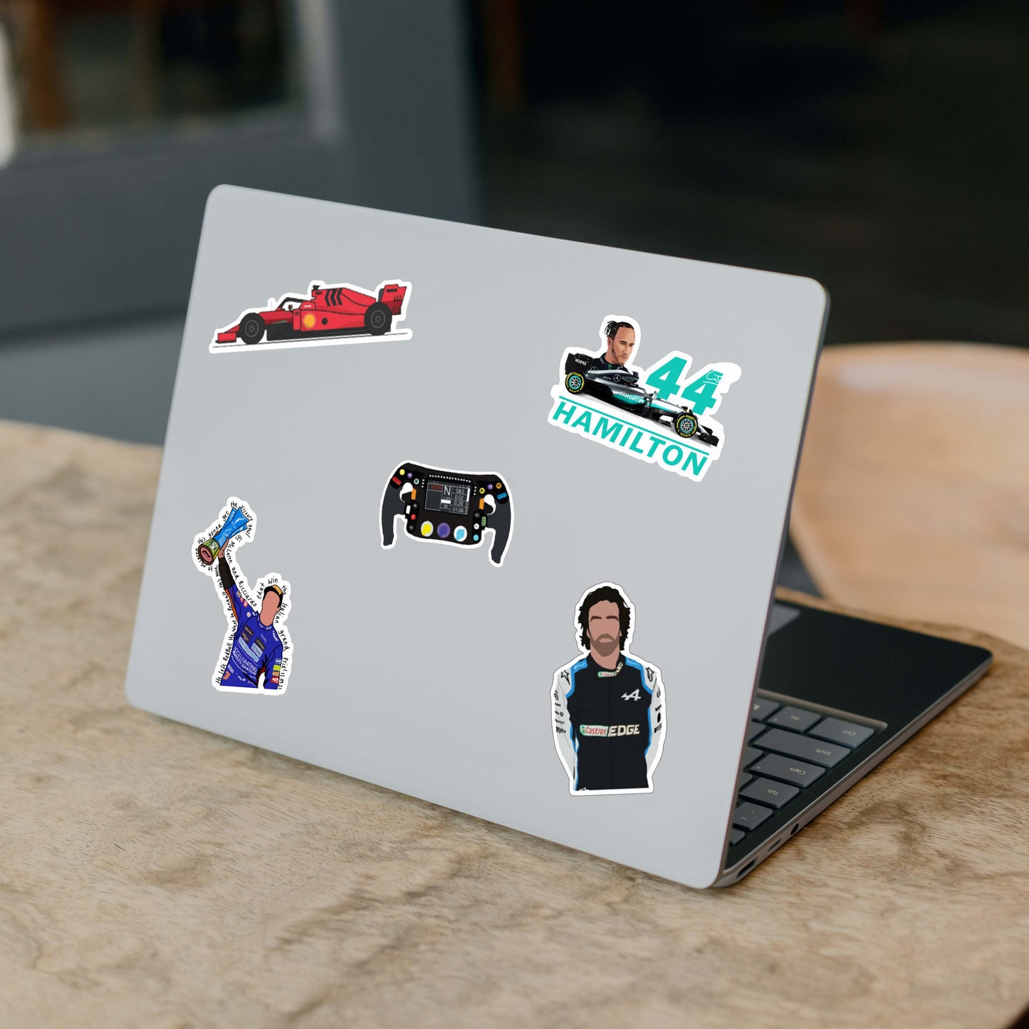 Formula One F1 Laptop Sticker Pack of 60