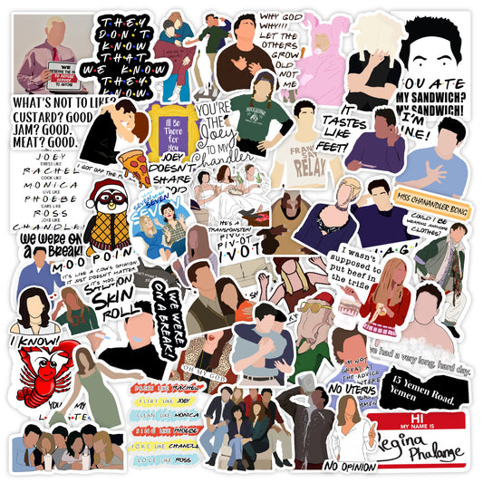 Friends TV Show Laptop Sticker Pack Of 58