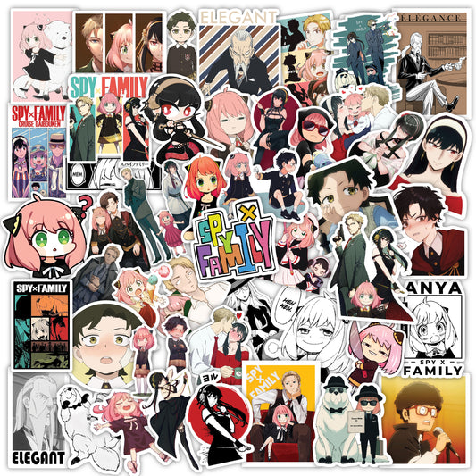 Spy x Family Anime Edition Laptop Stickers Pack of 50
