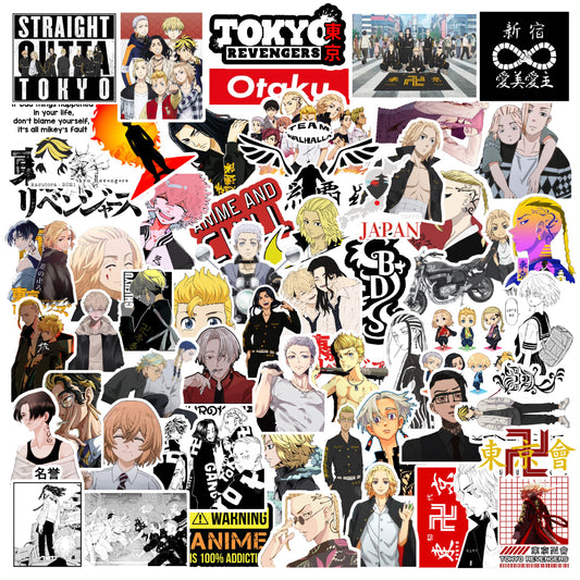 Tokyo Revengers Anime Laptop Sticker pack of 52