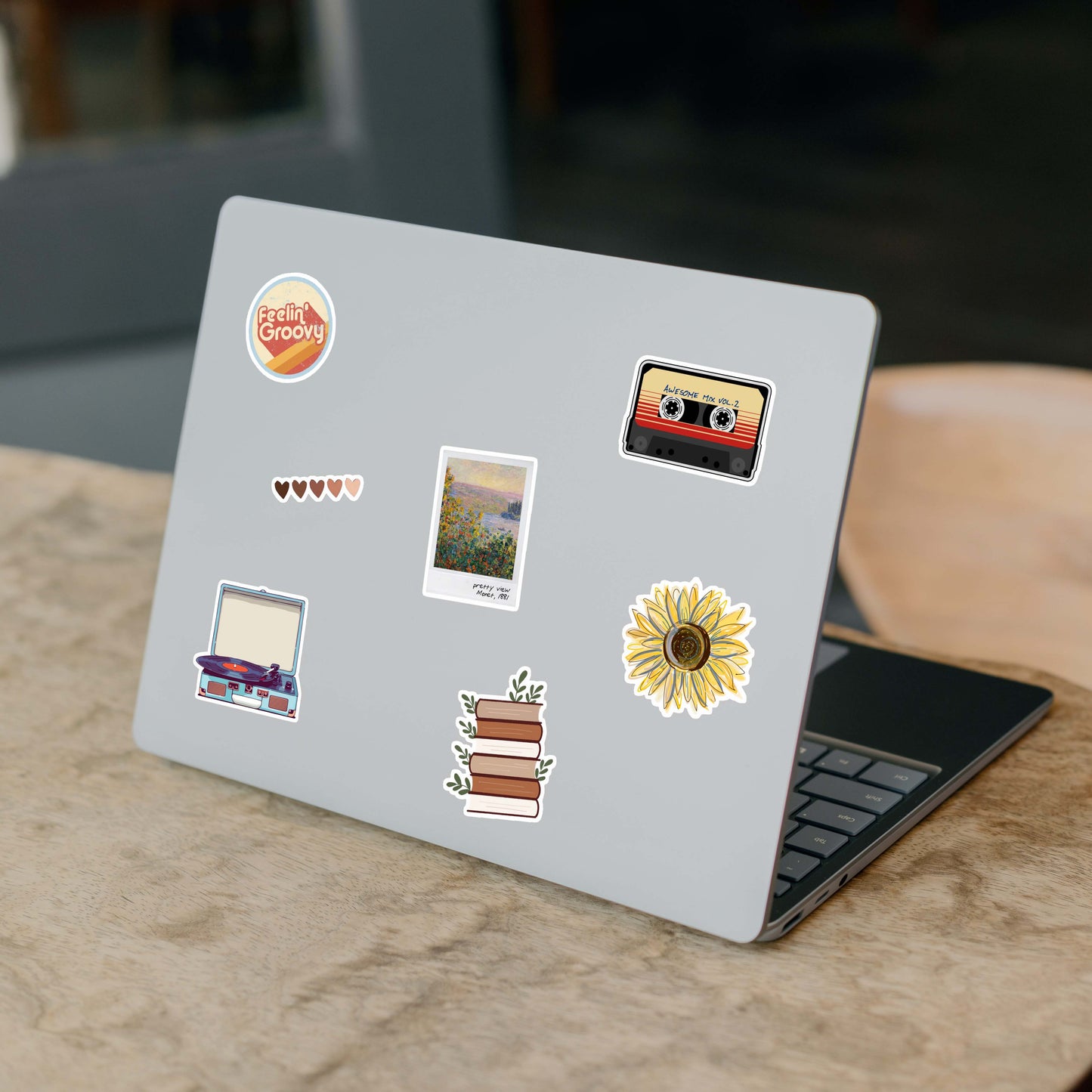 Vintage Aesthetic Laptop Stickers Pack of 53